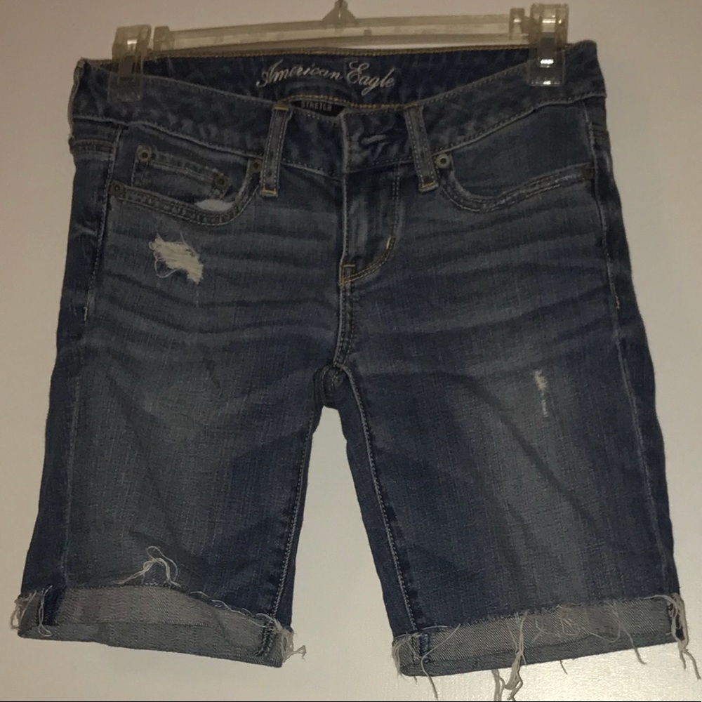 Medium Wash Denim Shorts